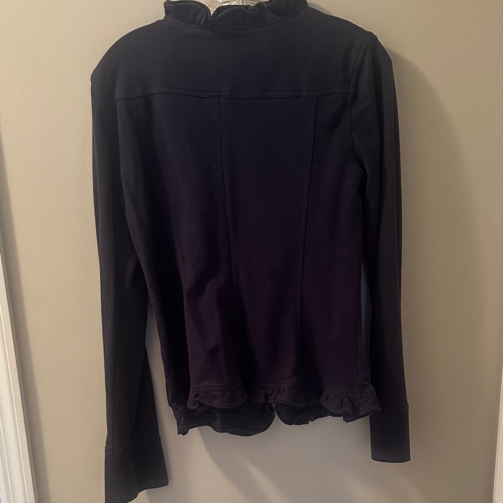 Nick & Mo Navy Jacket with Ruffle Trim - Picture 4 of 7